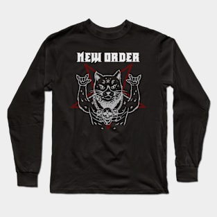 NEW ORDER CAT ROCK - MERCH VTG Long Sleeve T-Shirt